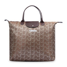 NFI essentials Jacquard Convertible Long Shopping Bag Foldable Shopping Handbag Travel Bag